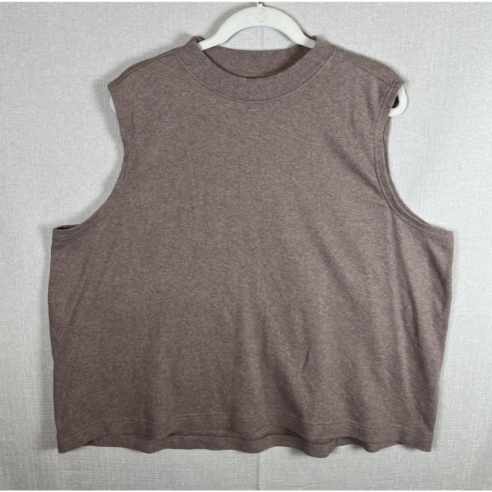 Pact Tank Top Womens Plus Size 3X XXXL Organic Cotton Tan Light Brown Organic